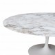 Oval Tulip table - Gold Calacatta marble