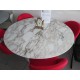 Round Tulip table - Gold Calacatta marble